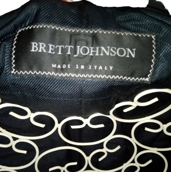 Brett Johnson Mixed Media Bomber Jacket size Large - Picture 3 of 16